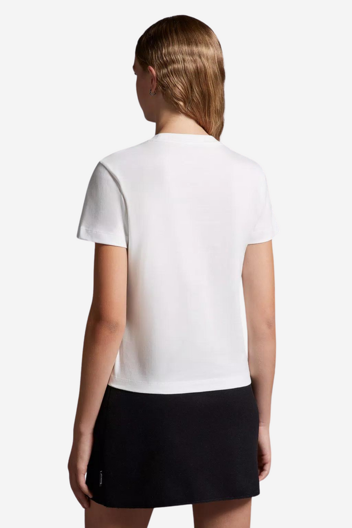 Moncler Topper & t-skjorter Crystal Logo T-Shirt Off White