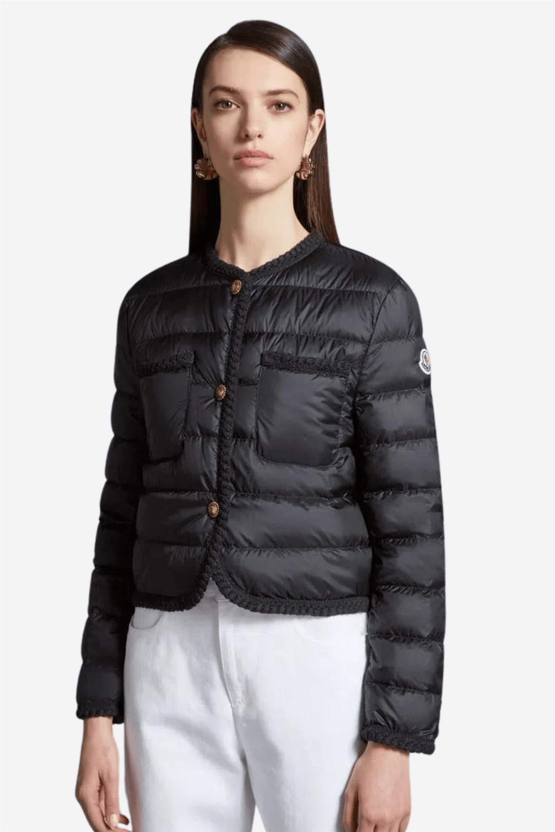 Moncler Yttertøy Aristeo Short Down Jacket Black