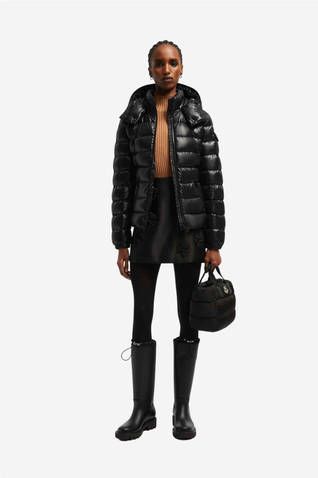 Moncler Yttertøy Bady Short Down Jacket Black