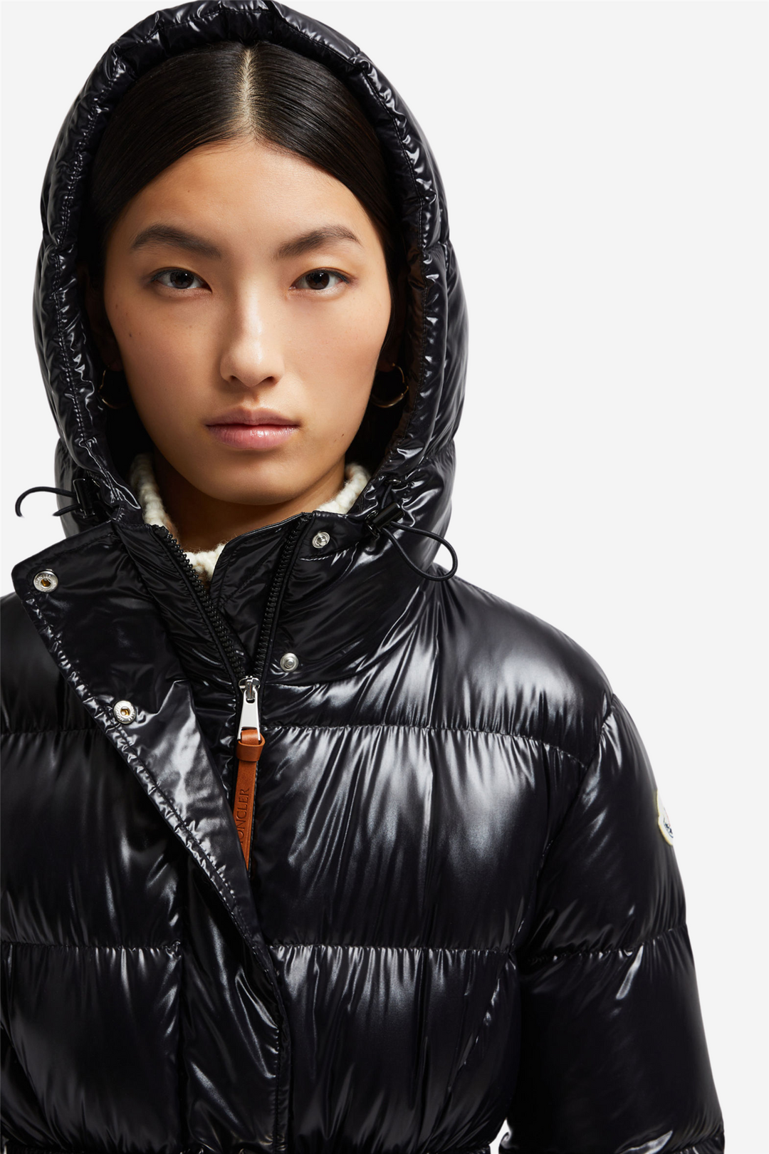 Moncler Yttertøy Bellevue Long Down Jacket Black
