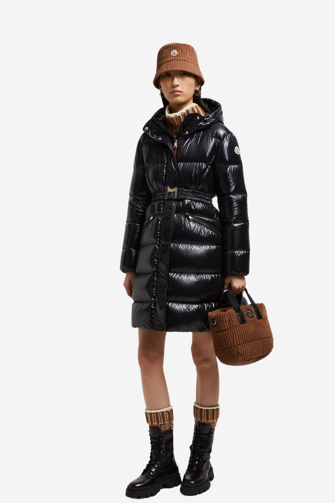 Moncler Yttertøy Bellevue Long Down Jacket Black