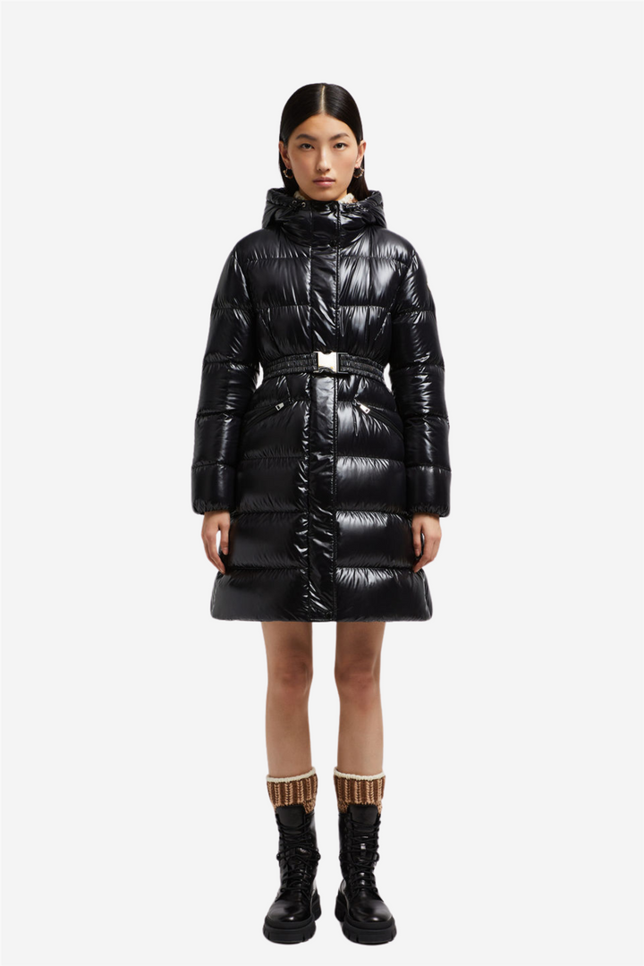 Moncler Yttertøy Bellevue Long Down Jacket Black