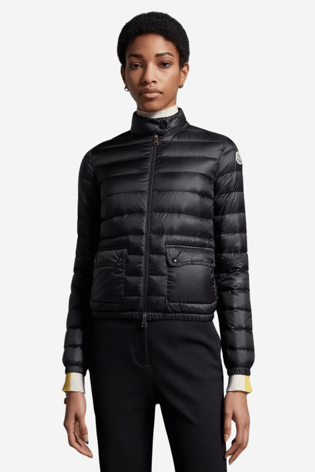 Moncler Yttertøy Lans Short Down Jacket Black