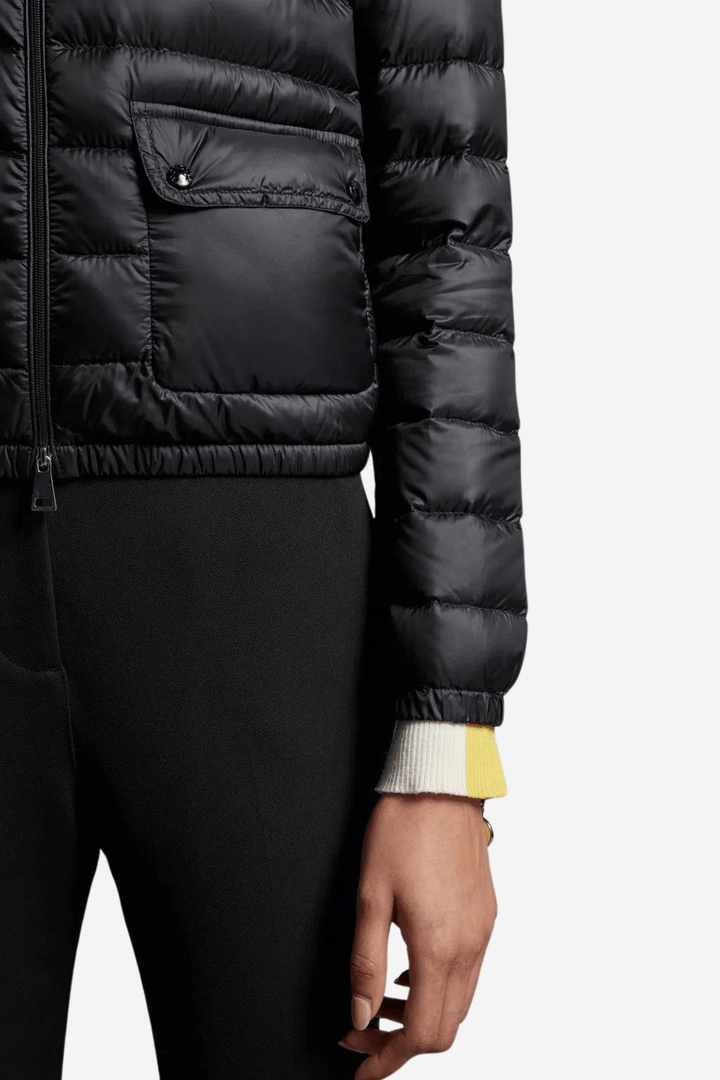 Moncler Yttertøy Lans Short Down Jacket Black