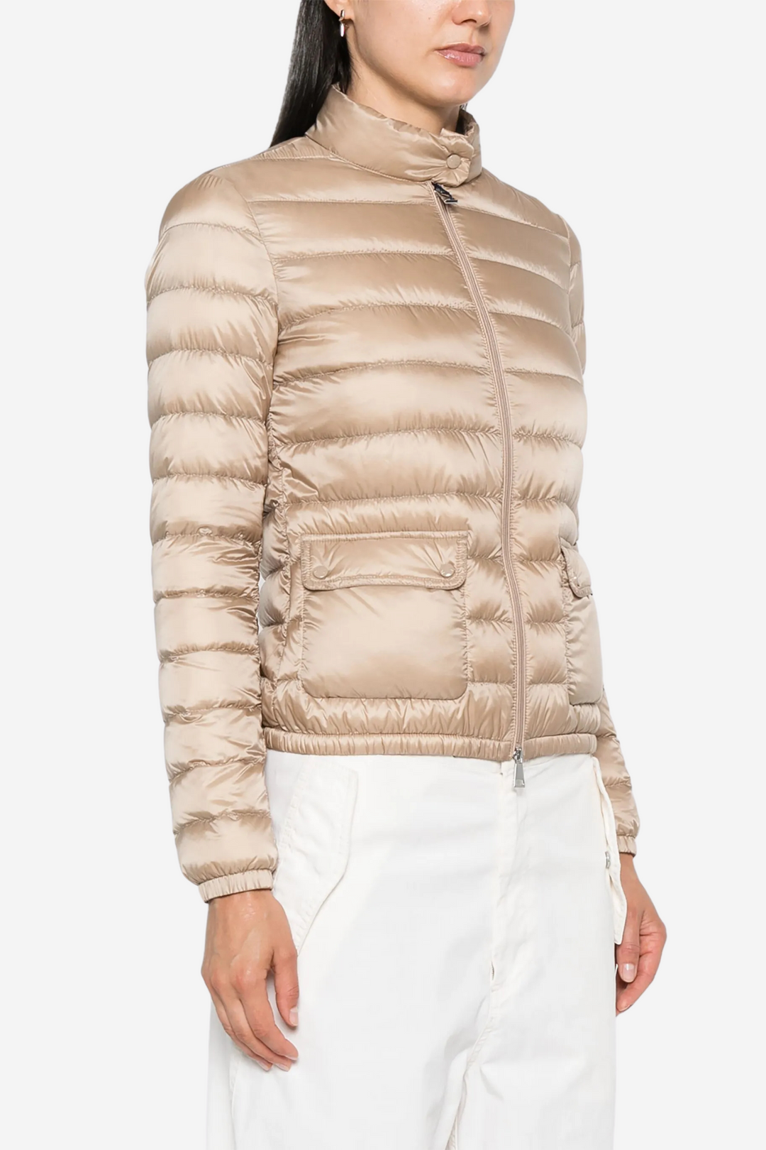Moncler Yttertøy Lans Short Down Jacket Light Beige