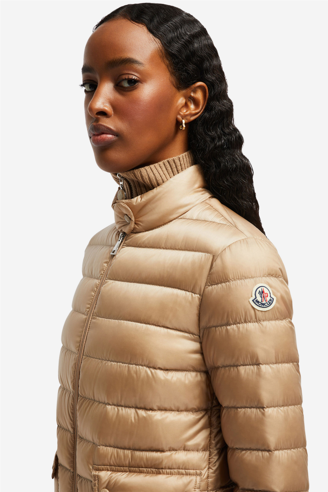 Moncler Yttertøy Lans Short Down Jacket Stone