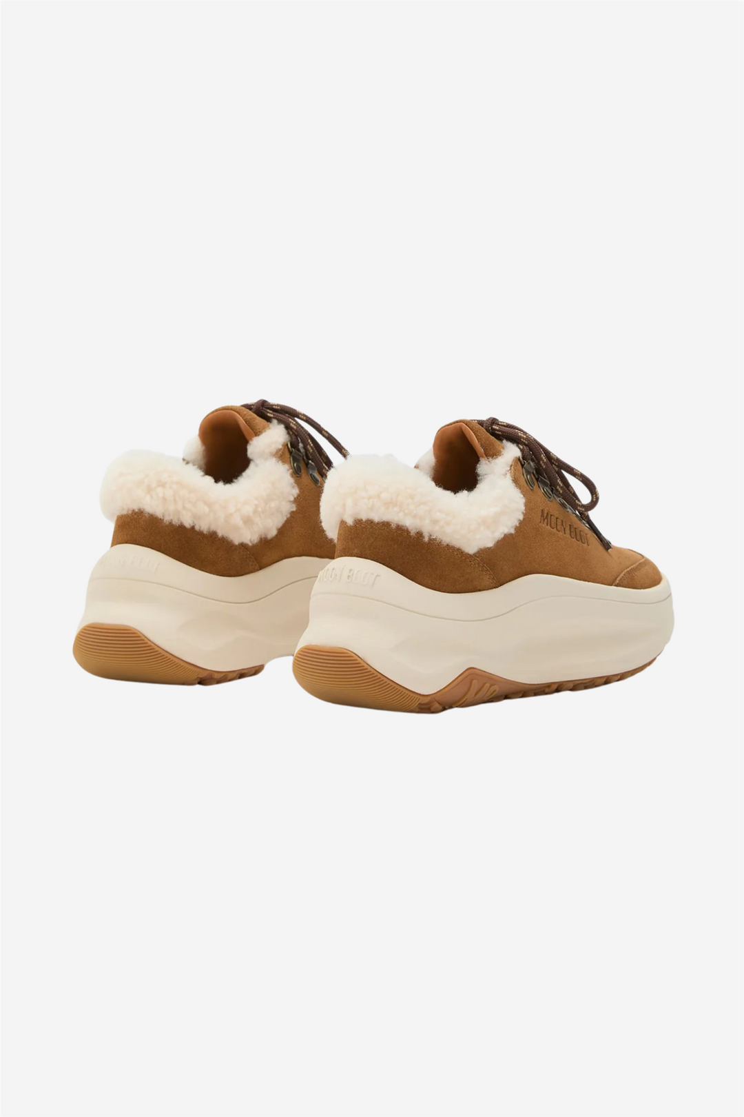 Moon Boot Sko City Shearling Cognac
