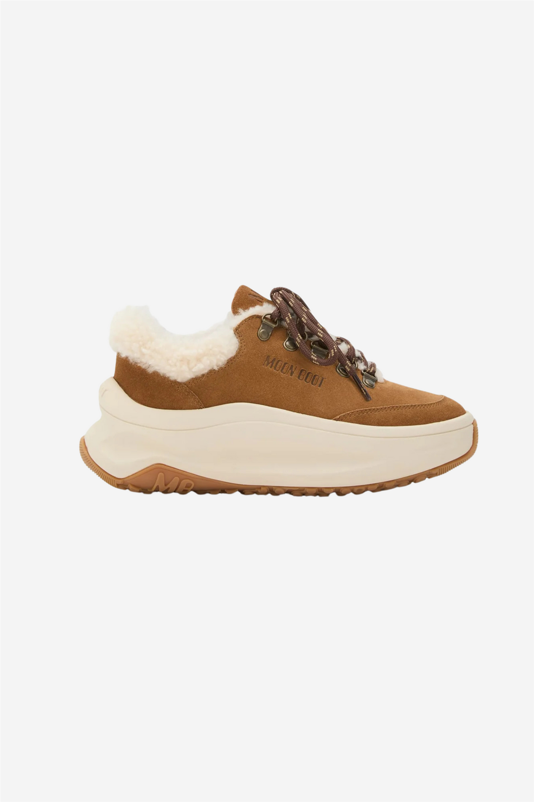 Moon Boot Sko City Shearling Cognac