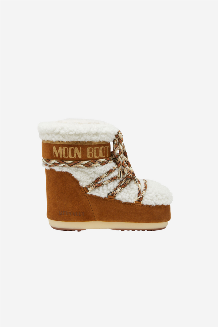 Moon Boot Sko Icon Low Shearling Whisky/Off White