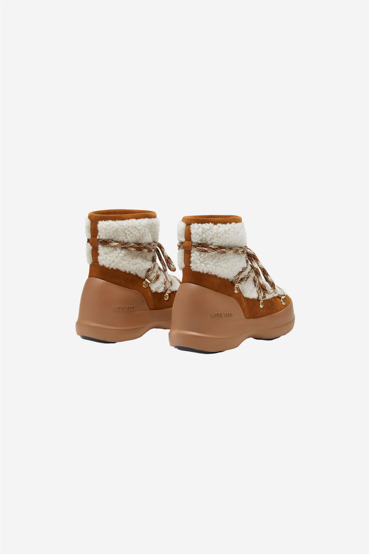 Moon Boot Sko Luna Shearling Whisky/Off White