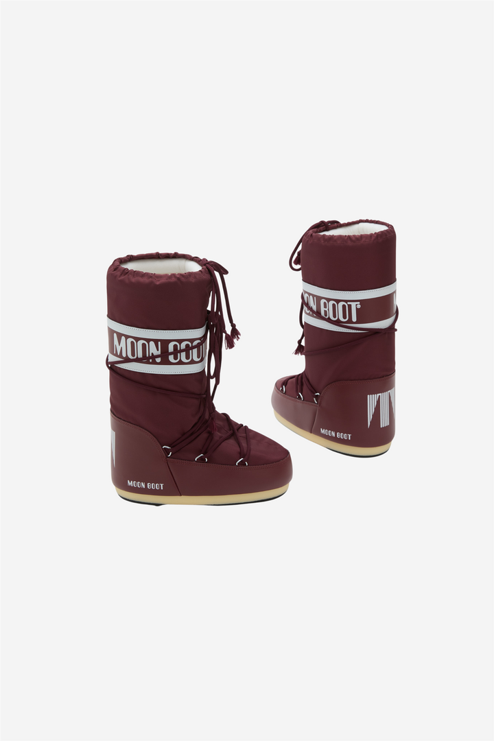 Moon Boot Sko MB Icon Nylon Burgundy