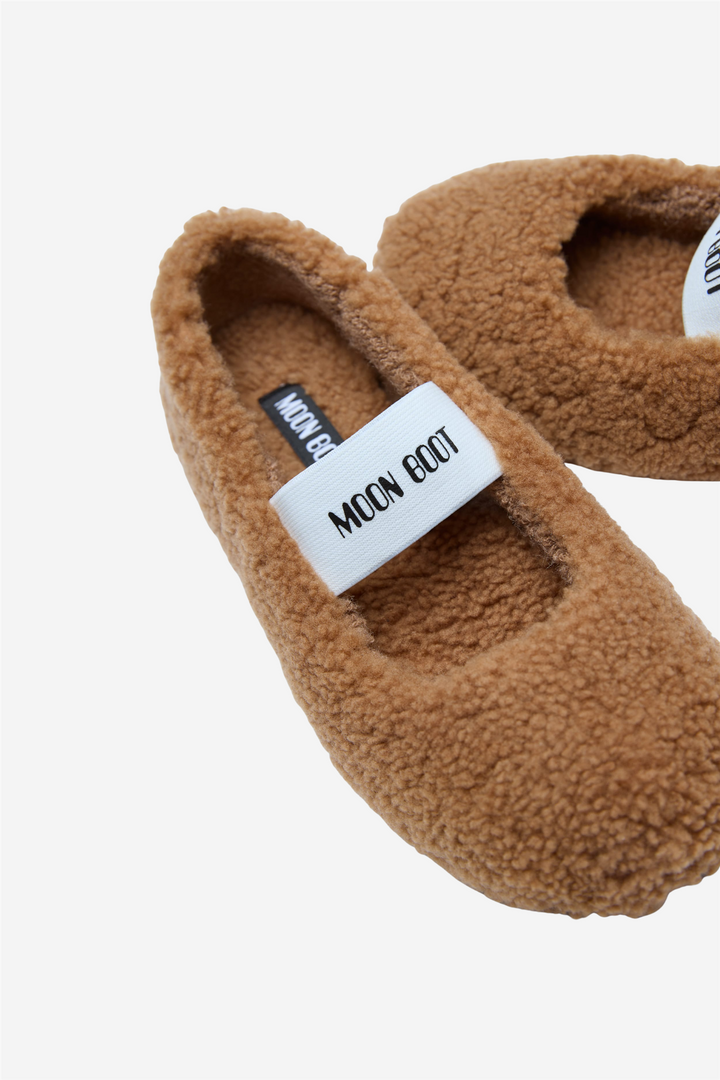 Moon Boot Sko MB Shearling Ballerina Cognac