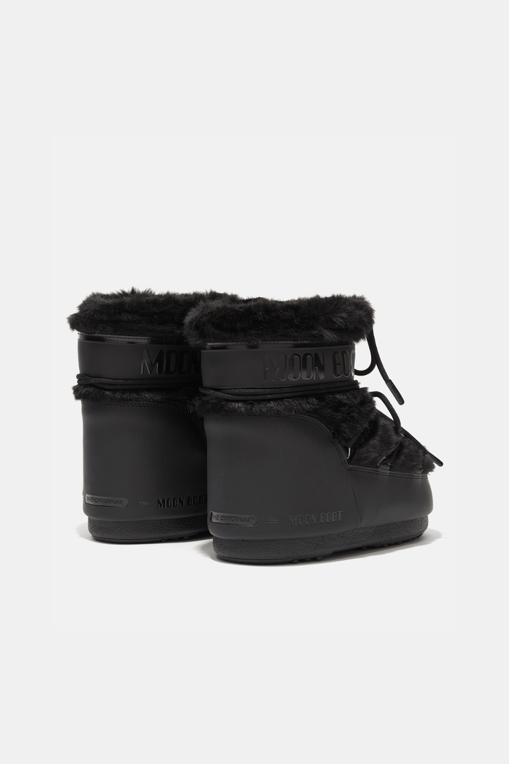 Moon Boots Sko Icon Black Low Faux-Fur Boots
