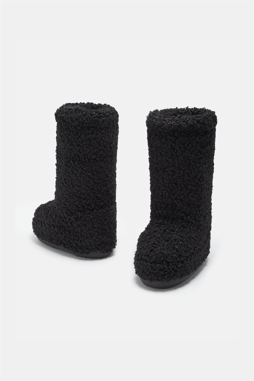 Moon Boots Sko Icon Faux Curly Black Boots