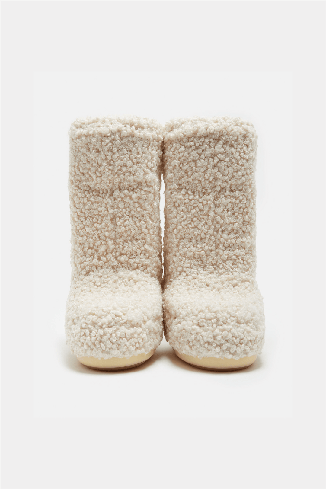 Moon Boots Sko Icon Faux Curly Cream Boots