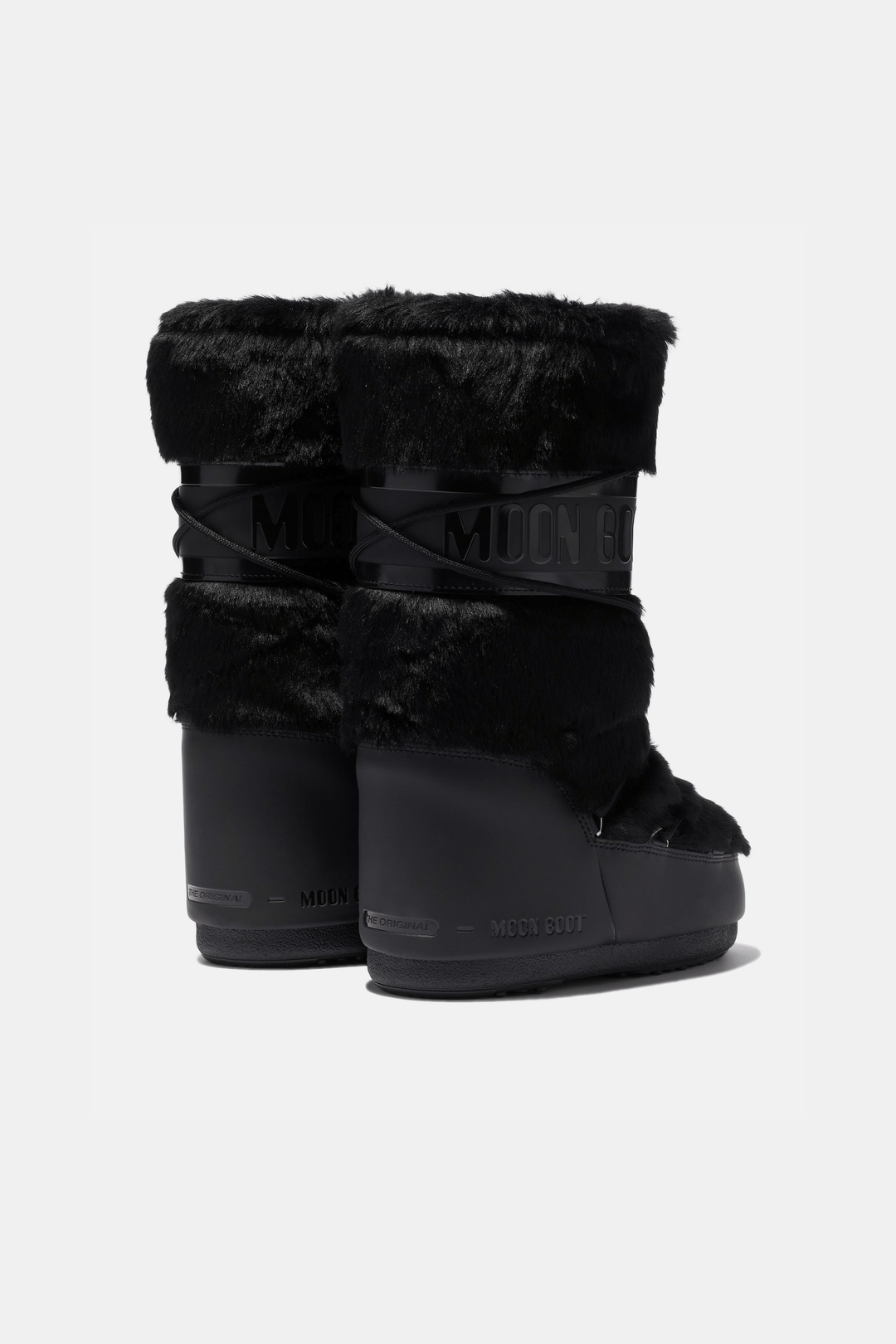 Moon Boots Sko Icon Faux Fur Black Boots