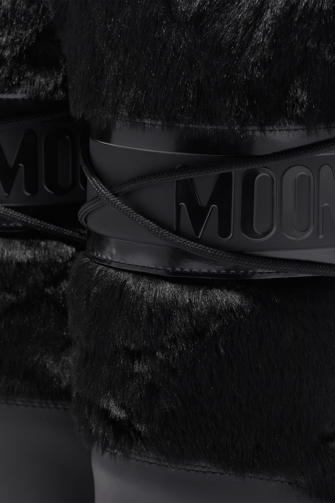 Moon Boots Sko Icon Faux Fur Black Boots