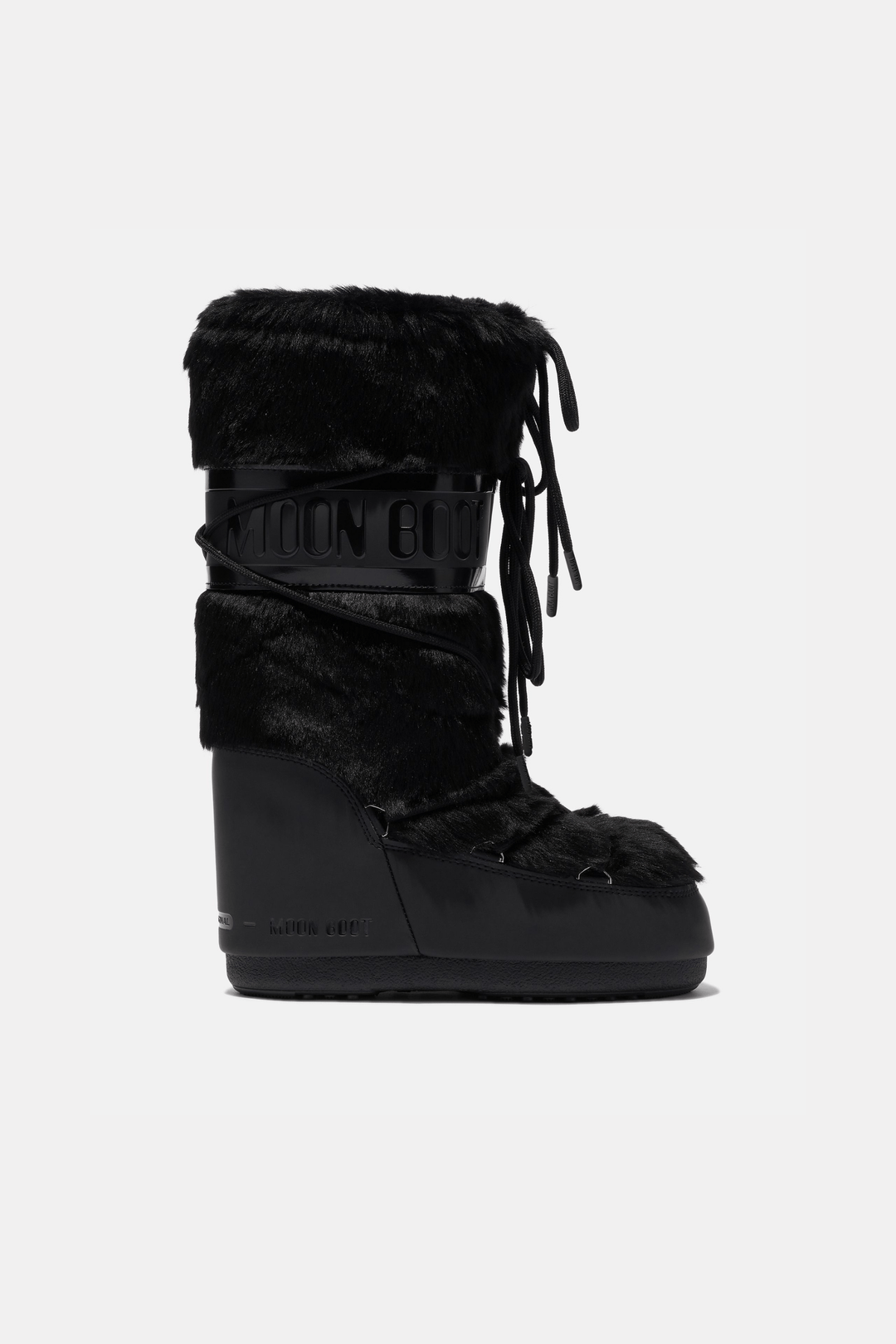 Moon Boots Sko Icon Faux Fur Black Boots