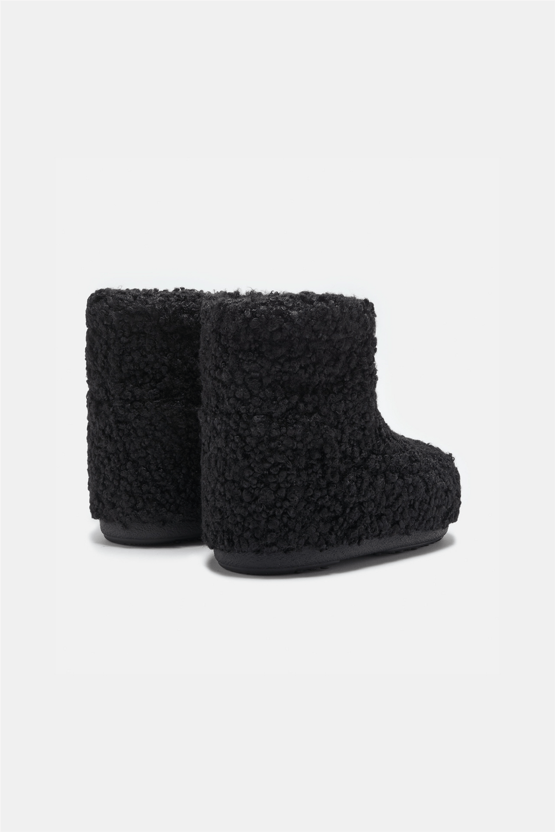 Moon Boots Sko Icon Low Faux Curly Black Boots