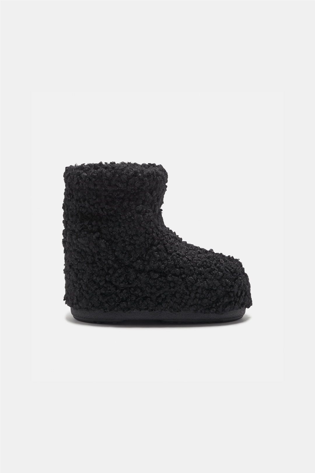 Moon Boots Sko Icon Low Faux Curly Black Boots