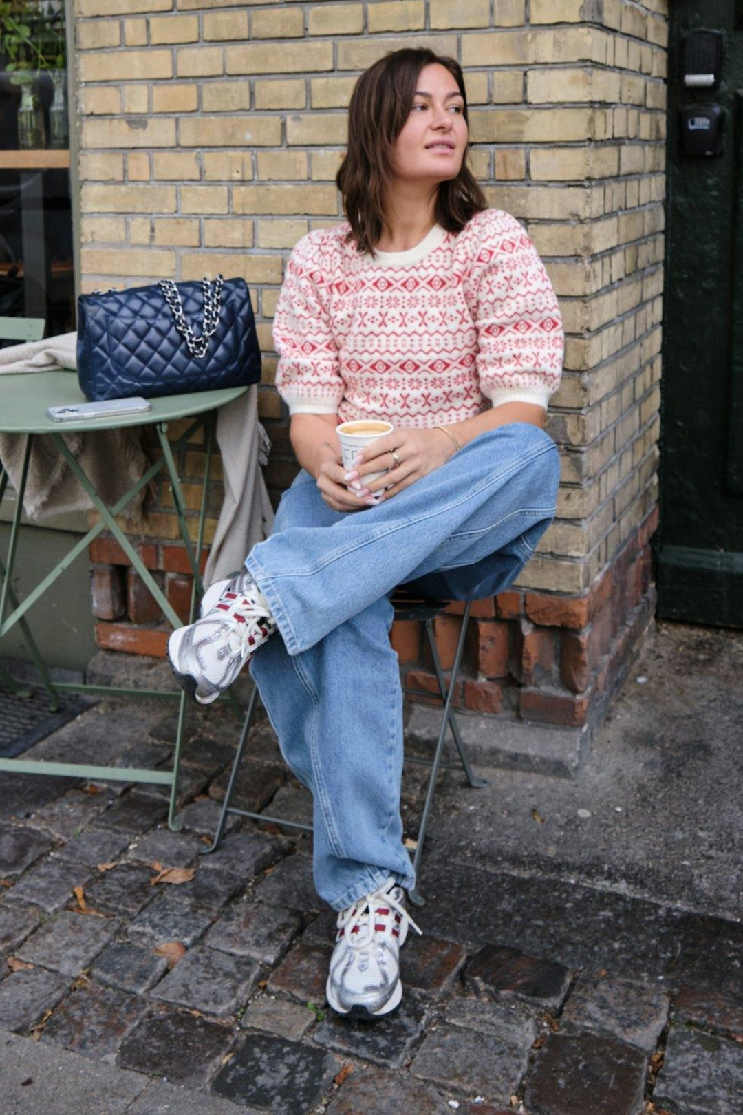 Neo Noir Bluser & Skjorter Abi Vintage Knit Blouse Red