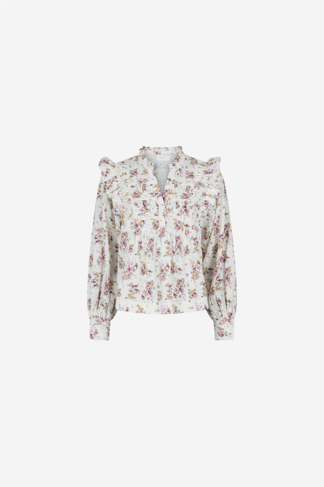 Neo Noir Bluser & Skjorter Alicia Flower Oasis Blouse Off White