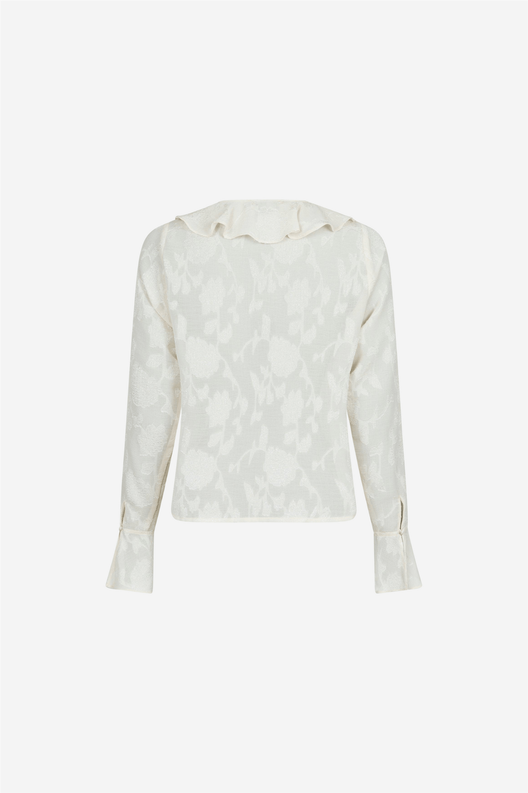 Neo Noir Bluser & Skjorter Anika Burnout Blouse Off White