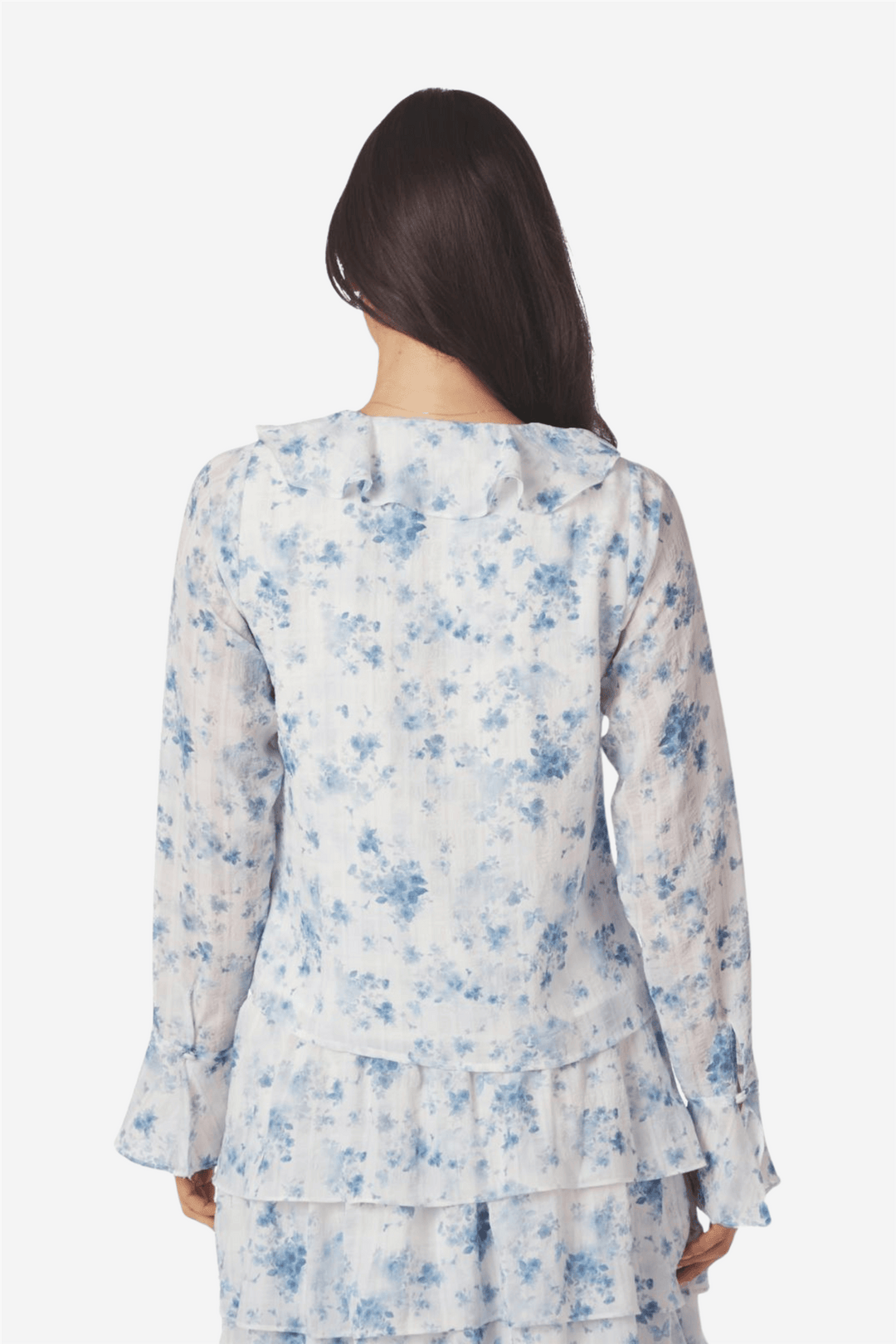 Neo Noir Bluser &amp; Skjorter Anika Fleur Blouse Blue Floral