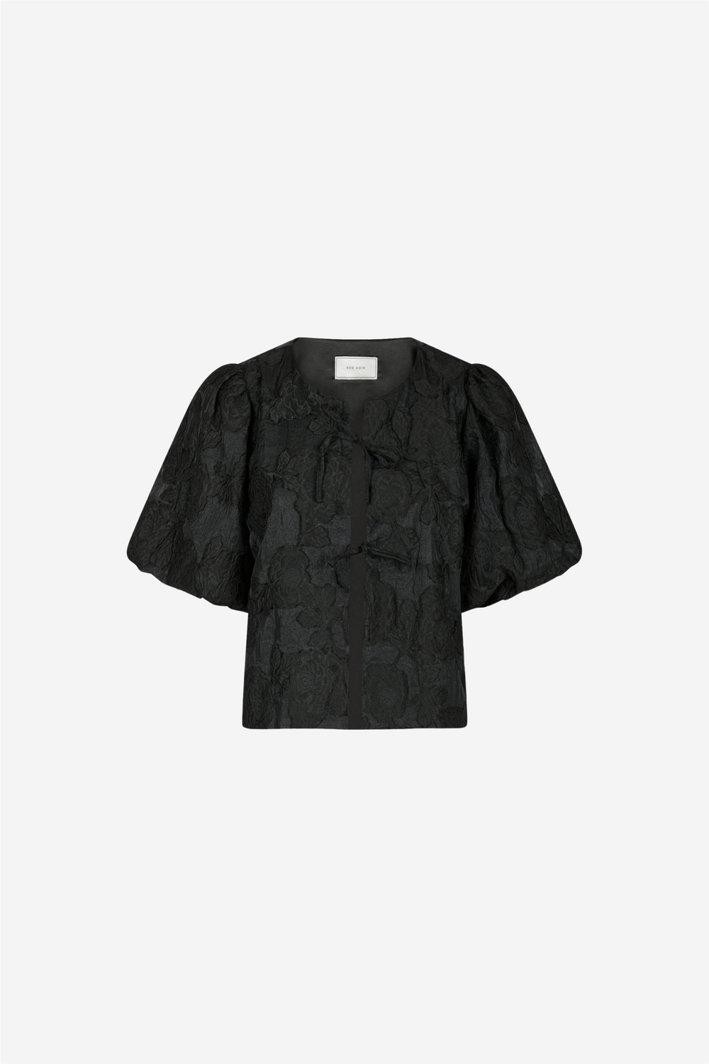 Neo Noir Bluser & Skjorter Aska Jacquard Blouse Black