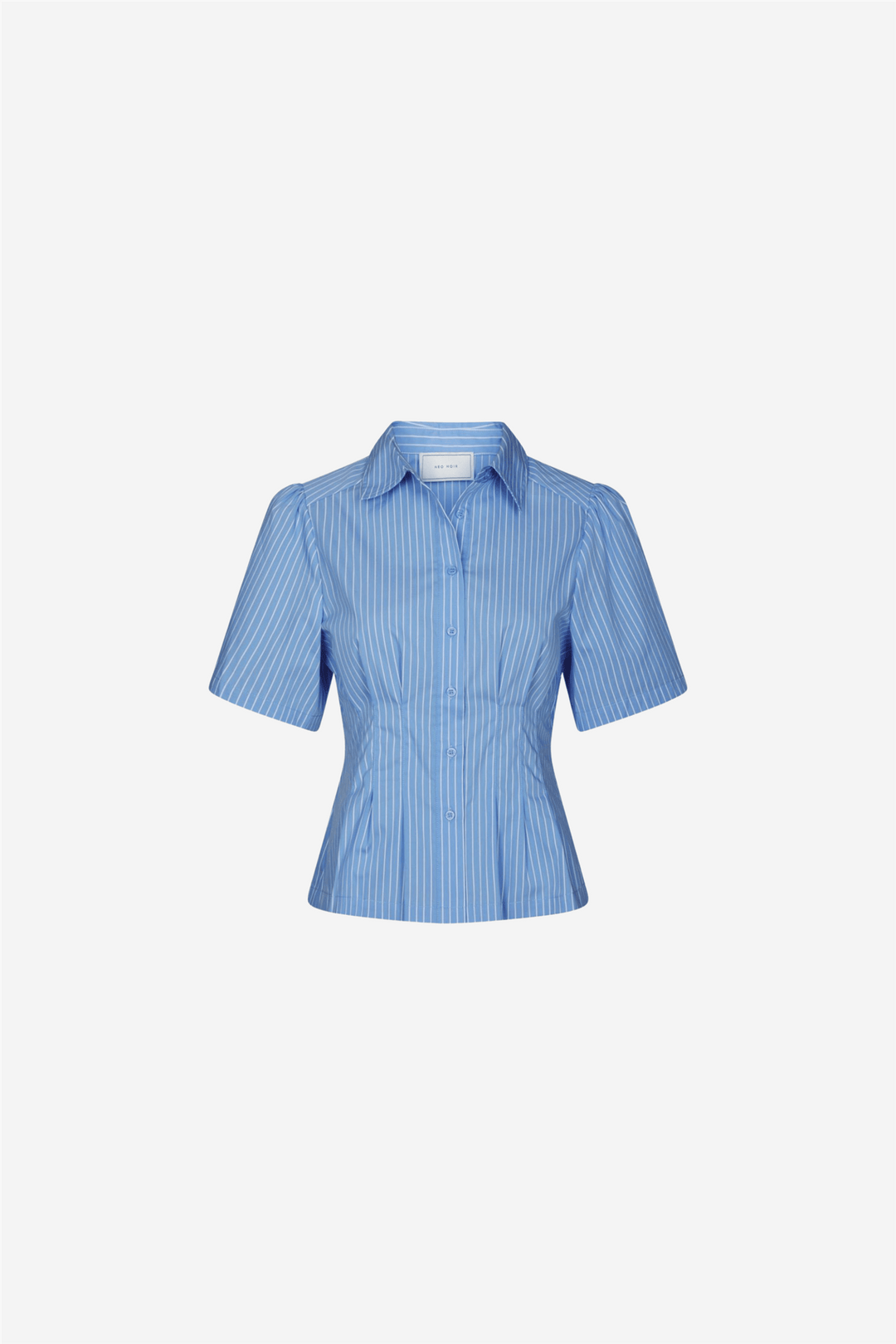 Neo Noir Bluser & Skjorter Balara Stripe Poplin Shirt Light Blue