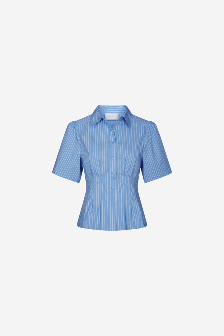 Neo Noir Bluser & Skjorter Balara Stripe Poplin Shirt Light Blue