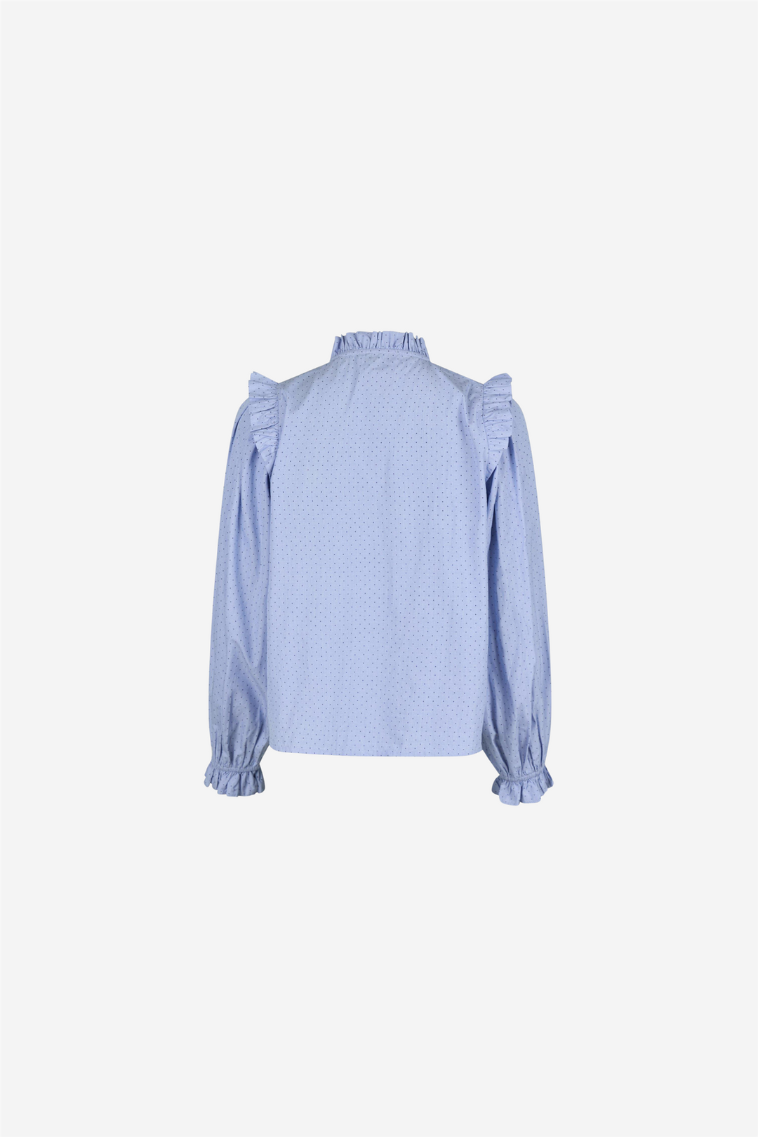 Neo Noir Bluser & Skjorter Charly Mini Dot Blouse Light Blue