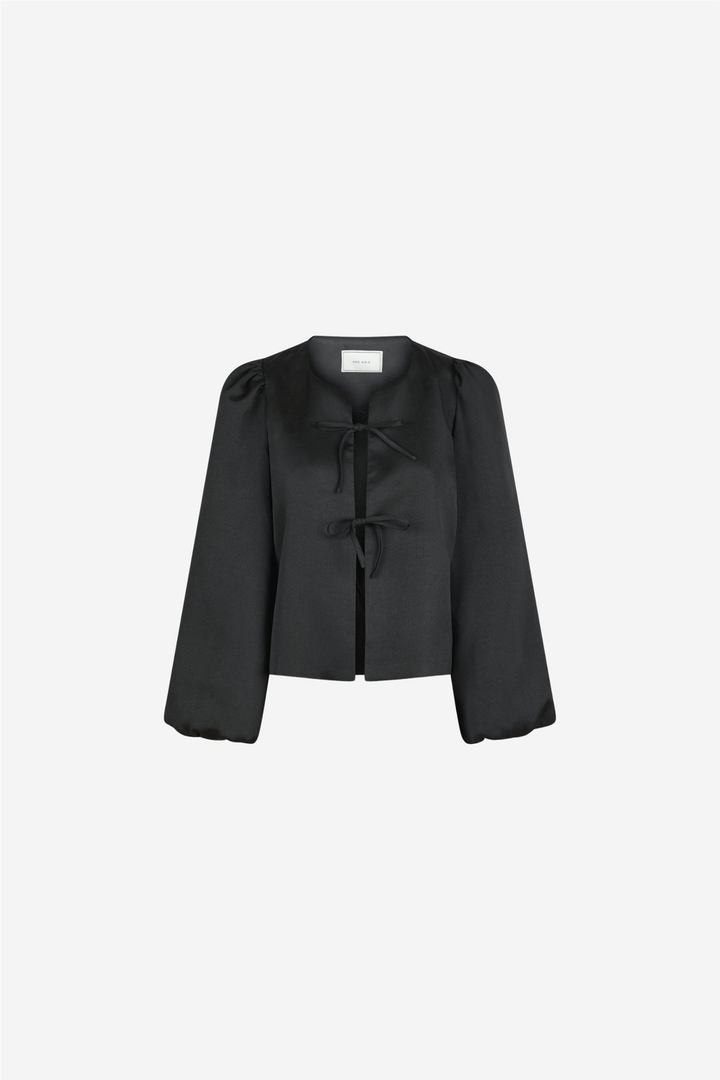 Neo Noir Bluser & Skjorter Daliska Dull Satin Blouse Black