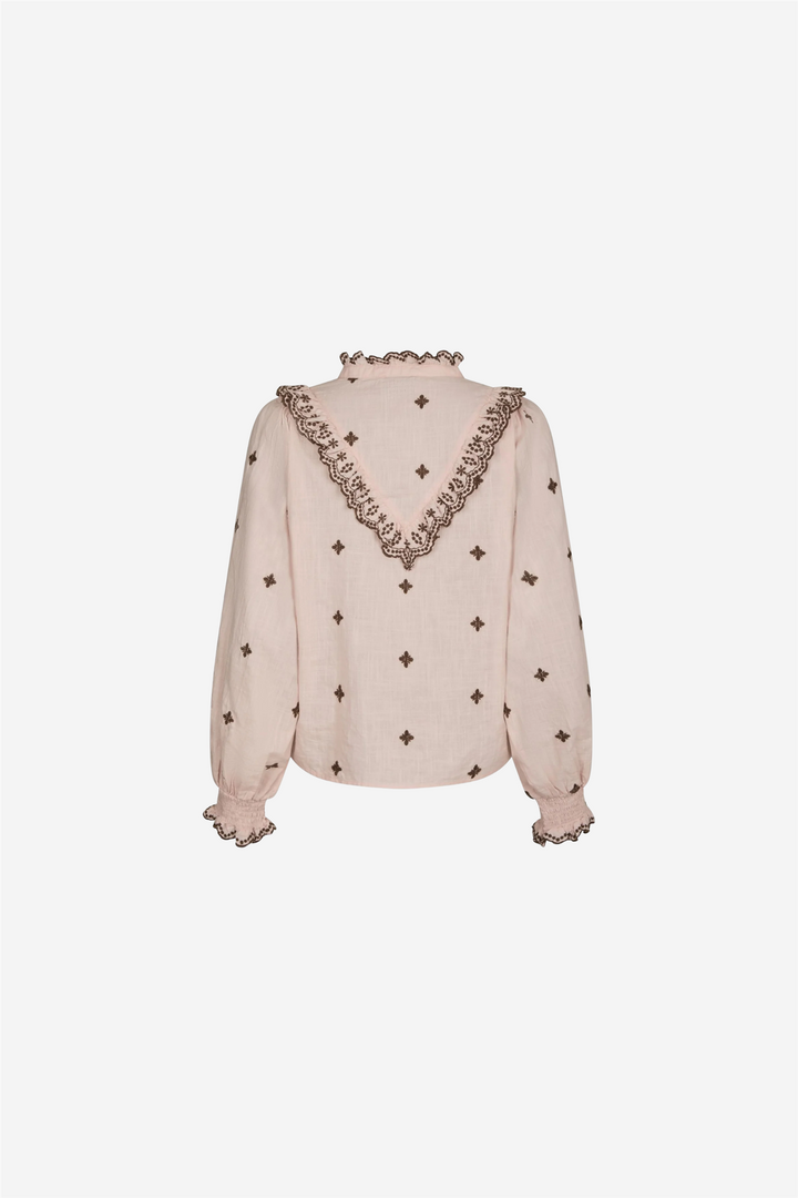 Neo Noir Bluser & Skjorter Degas Blouse Dusty Rose/Brown