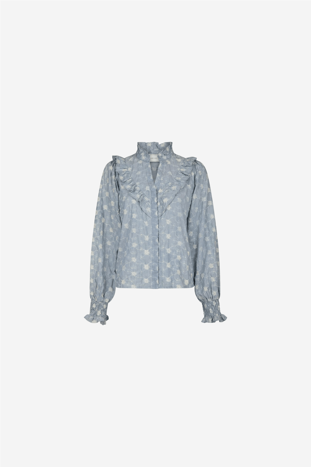 Neo Noir Bluser & Skjorter Degas Delicate Blouse Dusty Blue