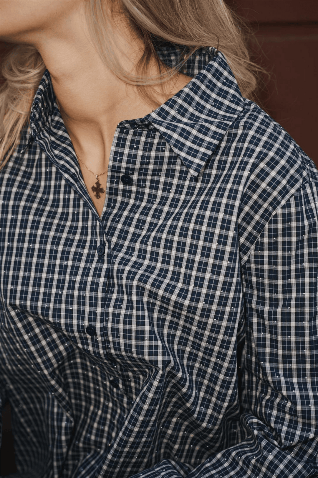 Neo Noir Bluser &amp; Skjorter Drew Check Bedaz Shirt Dark Blue