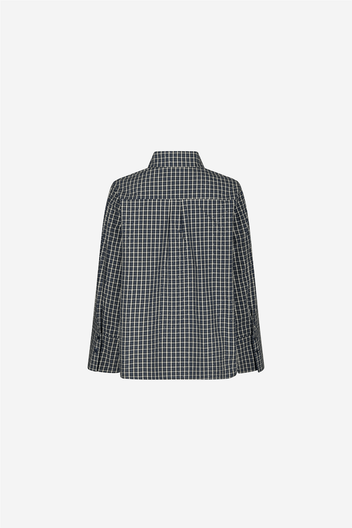 Neo Noir Bluser &amp; Skjorter Drew Check Bedaz Shirt Dark Blue