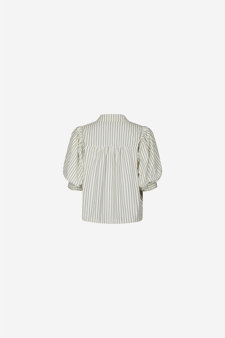 Neo Noir Bluser &amp; Skjorter Etta Slim Stripe Shirt Off White