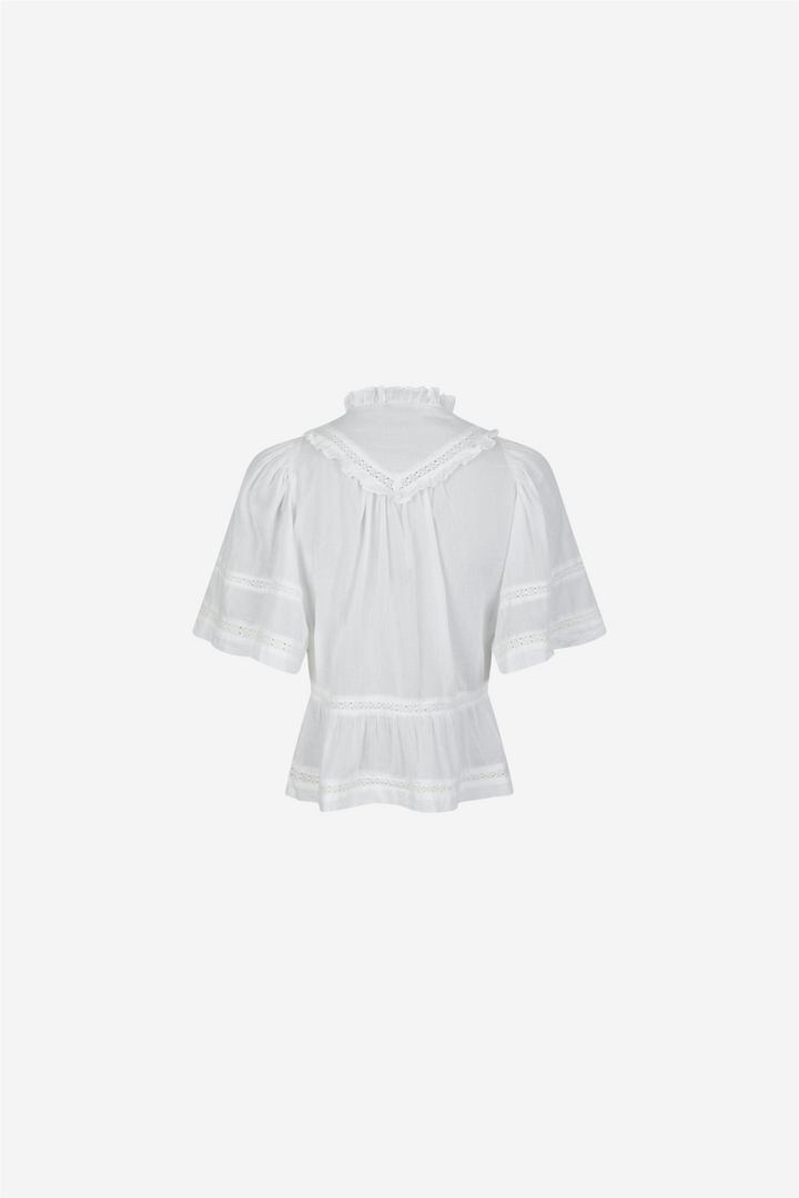 Neo Noir Bluser & Skjorter Evienne S Voile Top White