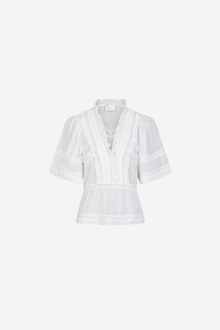 Neo Noir Bluser & Skjorter Evienne S Voile Top White