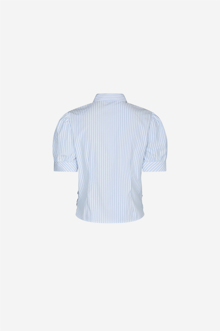 Neo Noir Bluser & Skjorter Frannie Stripe Shirt White/Light Blue