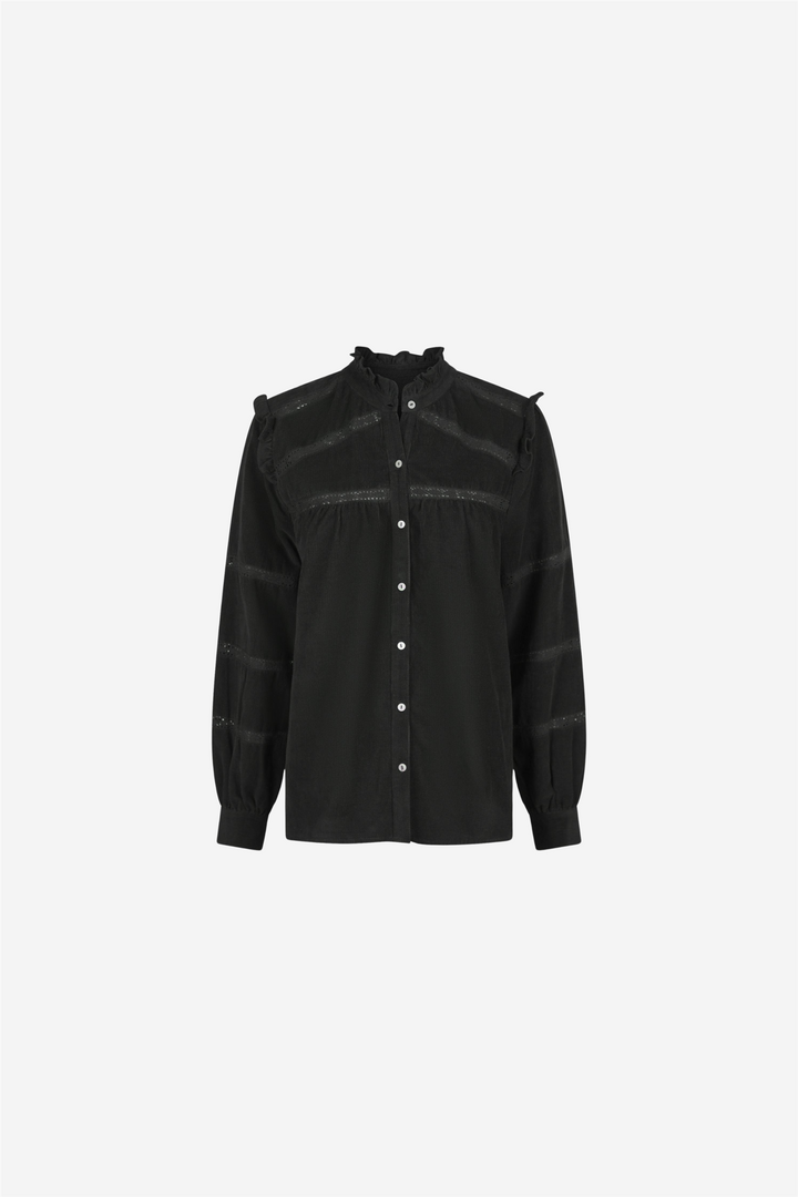 Neo Noir Bluser & Skjorter Isala Corduroy Shirt Black