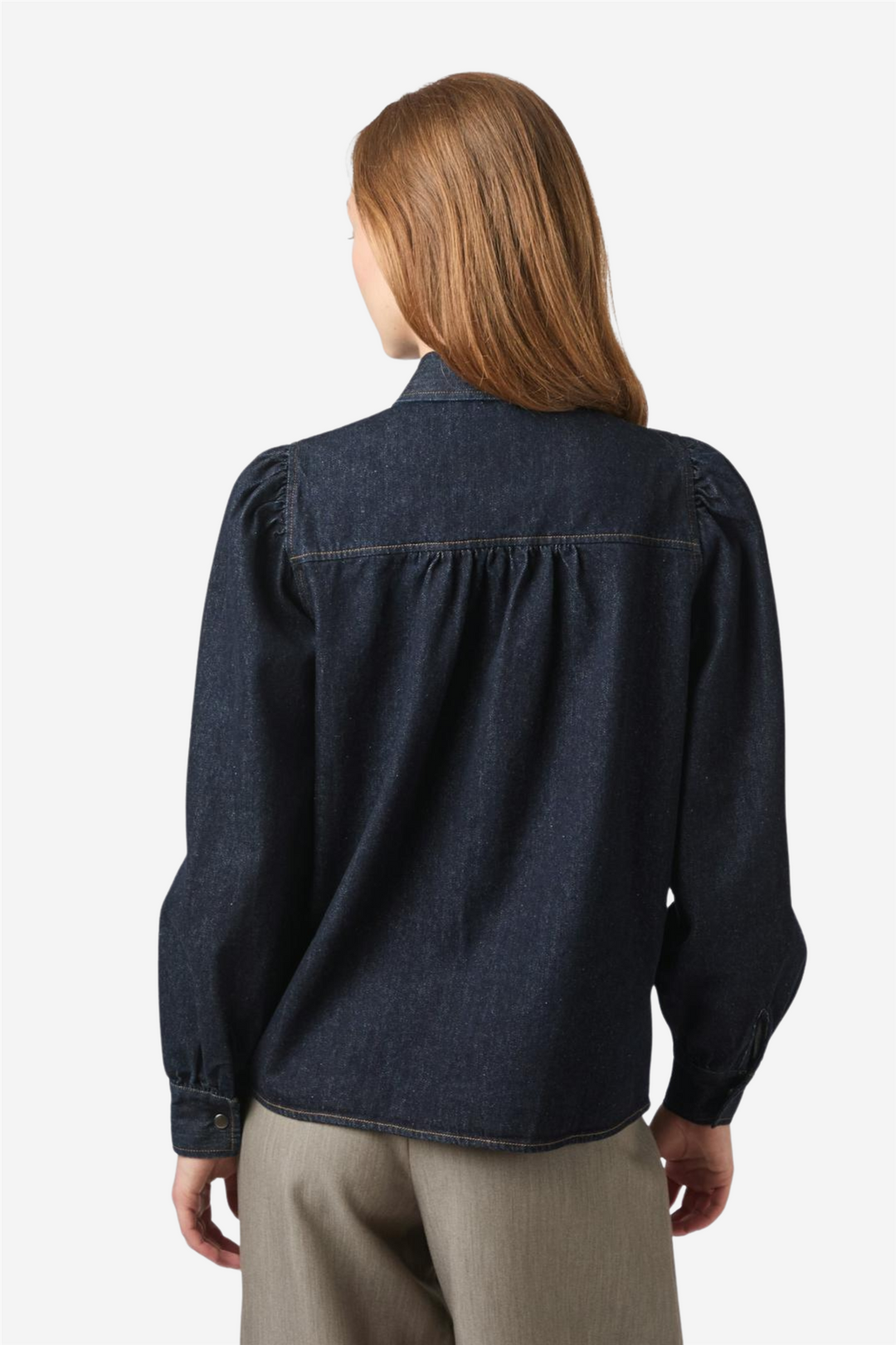 Neo Noir Bluser & Skjorter Jessa Denim Shirt Dark Blue