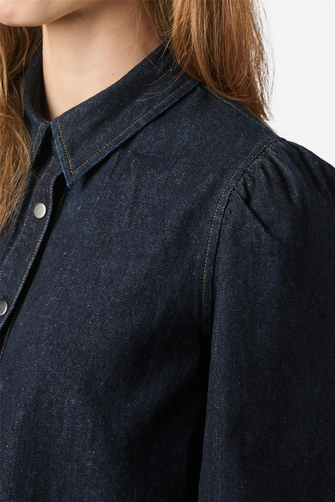 Neo Noir Bluser & Skjorter Jessa Denim Shirt Dark Blue