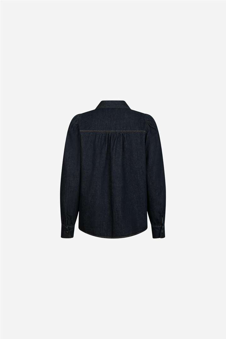 Neo Noir Bluser & Skjorter Jessa Denim Shirt Dark Blue