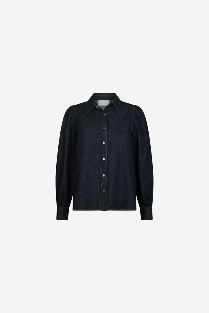 Neo Noir Bluser & Skjorter Jessa Denim Shirt Dark Blue