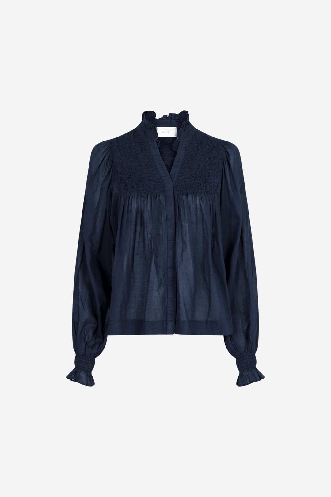 Neo Noir Bluser & Skjorter Jill S Voile Blouse Navy