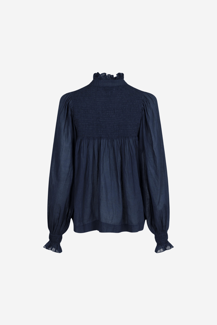 Neo Noir Bluser & Skjorter Jill S Voile Blouse Navy