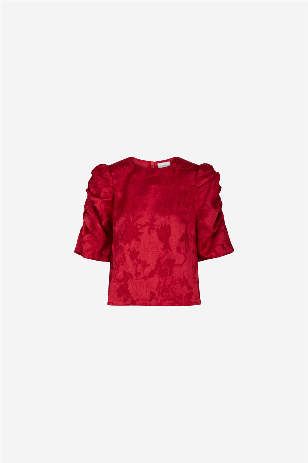 Neo Noir Bluser & Skjorter Joba Jacqard Blouse Red