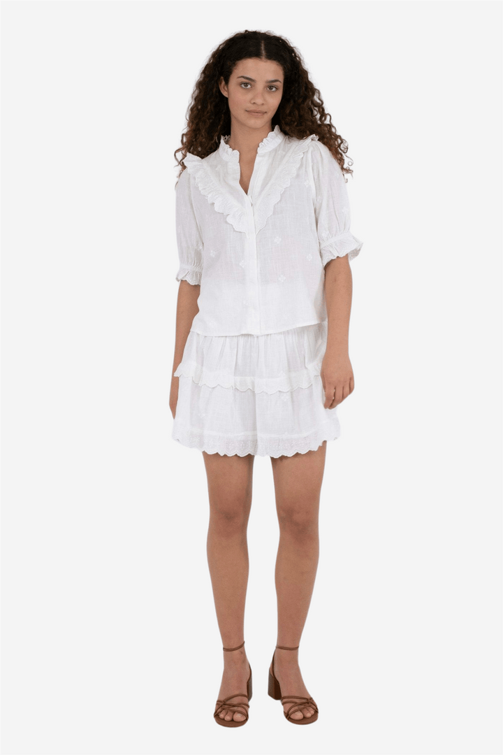 Neo Noir Bluser & Skjorter Manet Blouse White